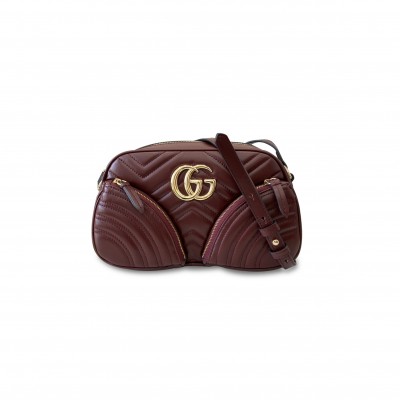 GUCCI GG MARMONT LEATHER CROSSBODY BAG 798715 (24.5*15*9cm)